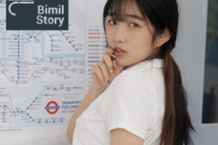 모델 손손 웹화보, 비밀스토리(Bimilstory) '손손 Vol.02 스톱워치 : 치한 전철' 샘플 - 모델 손손