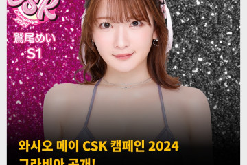 와시오 메이 CSK 캠페인 2024 그라비아 공개! FANZA와 FANZA 공식 X 계정에서 확인 가능