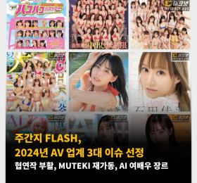 주간지 FLASH, 2024년 AV 업계 3대 이슈 선정