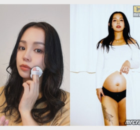 '한국일 혼혈' 전 AV 배우 오카자키 에밀리, 임신 사실 공개!
