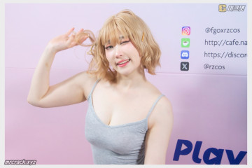 밤비 직찍 2025 플레이엑스포 250524 RZ COS 부스 니케 '아니스' 코스프레 - 코스어 밤비