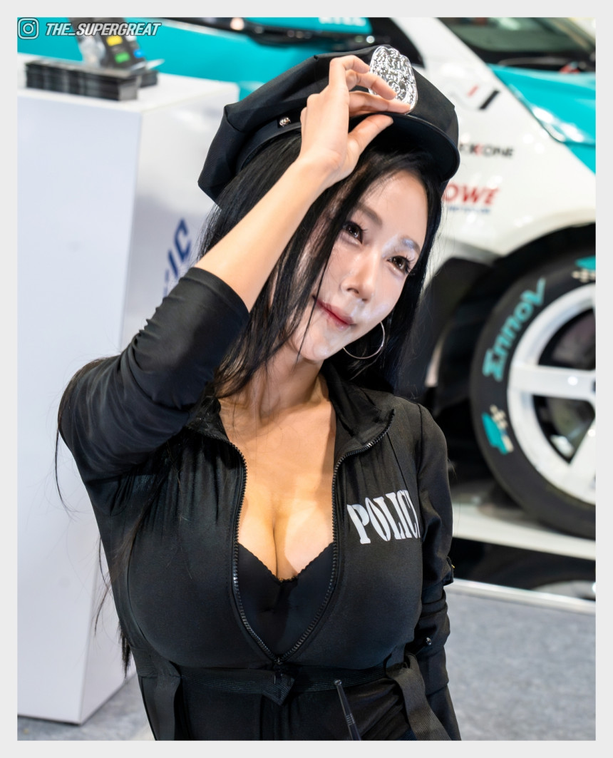 꽃태희 2025 오토살롱테크코리아 저스트 쉴드 부스 250920 직찍 - 모델 꽃태희