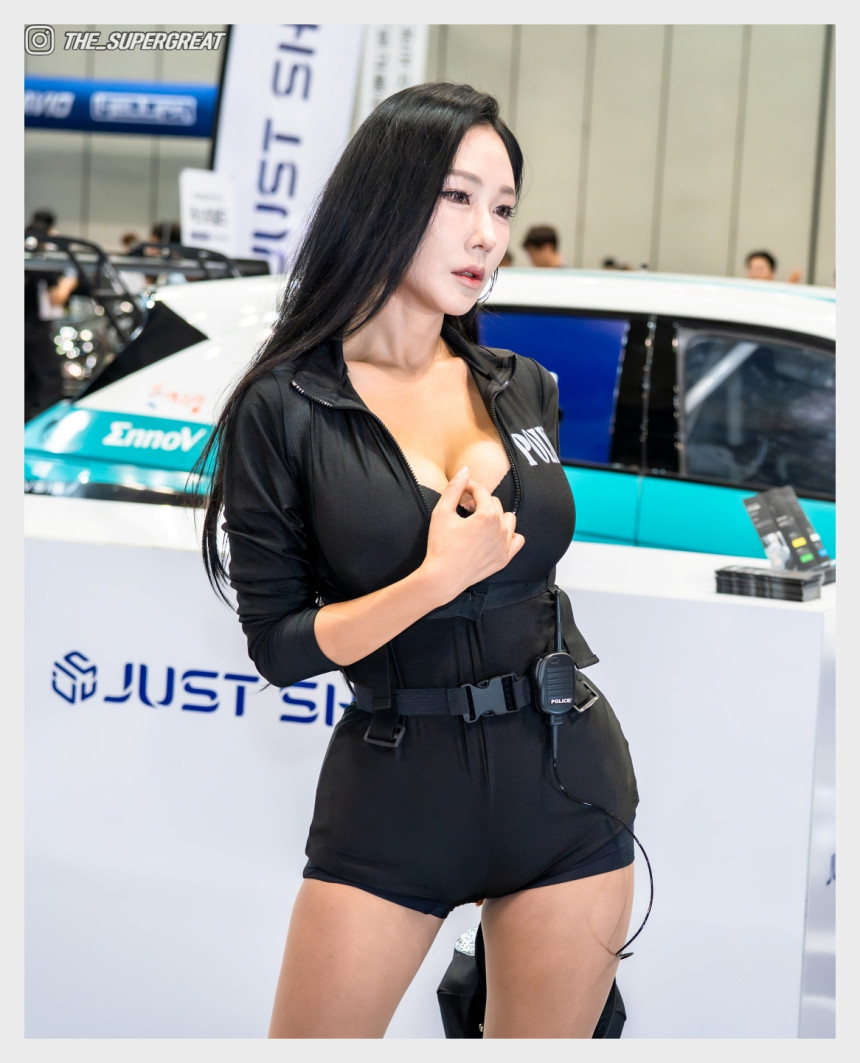 꽃태희 2025 오토살롱테크코리아 저스트 쉴드 부스 250920 직찍 - 모델 꽃태희