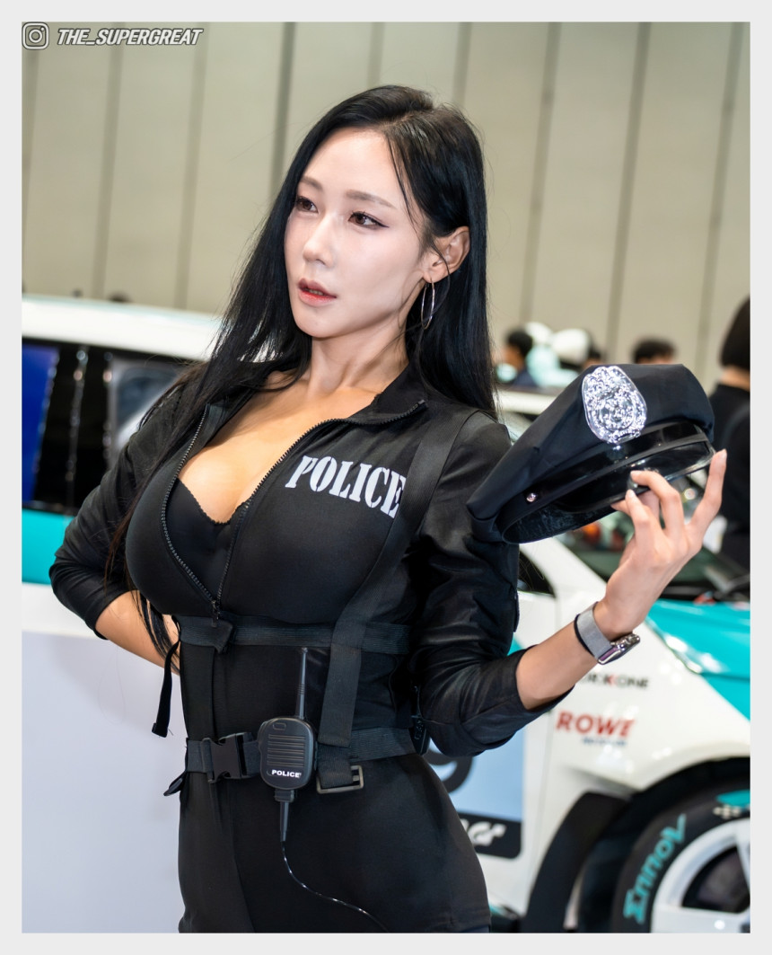 꽃태희 2025 오토살롱테크코리아 저스트 쉴드 부스 250920 직찍 - 모델 꽃태희